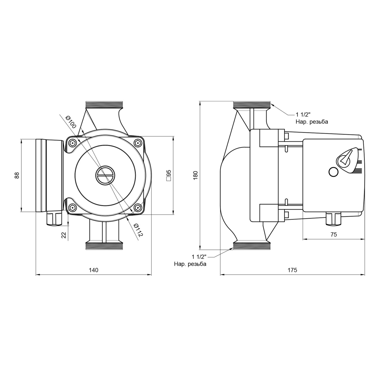Насос циркуляционный Thermo Alliance LPS 25/80/180 Фото - 1