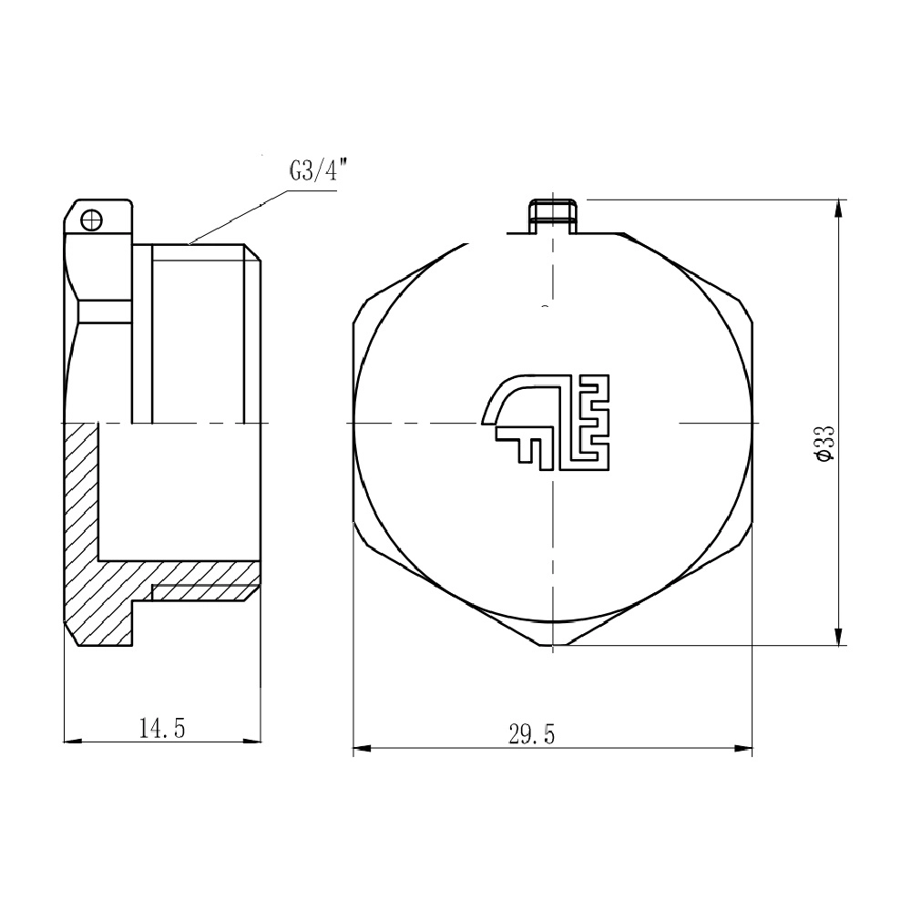 Заглушка Thermo Alliance Forte 3/4" ЗР SF35320 Фото - 1