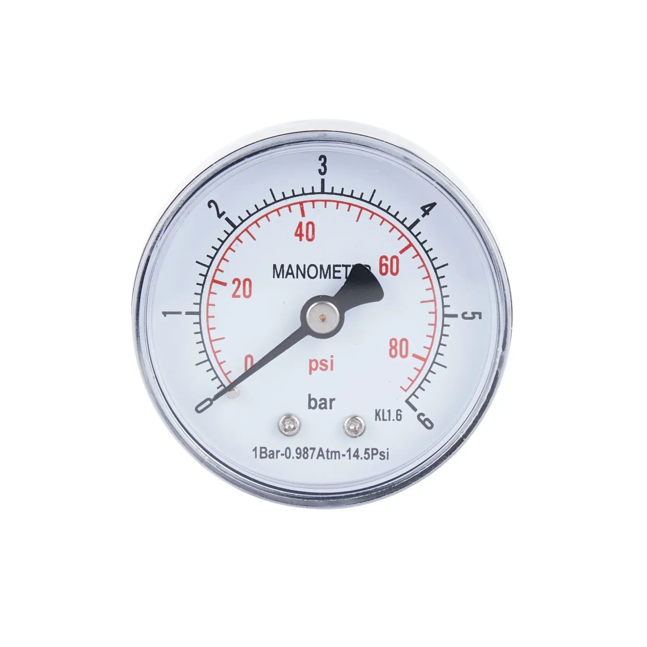 Манометр Thermo Alliance Standart 6 бар 1/4" , заднє підмикання SD1716B