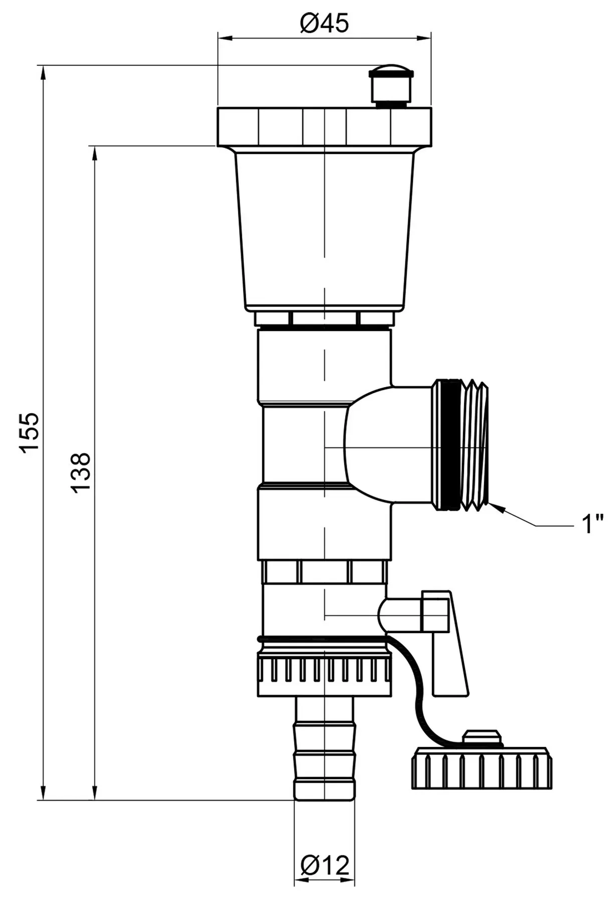 Зливна група Thermo Alliance Standart 1'' SD340W25 Фото - 1