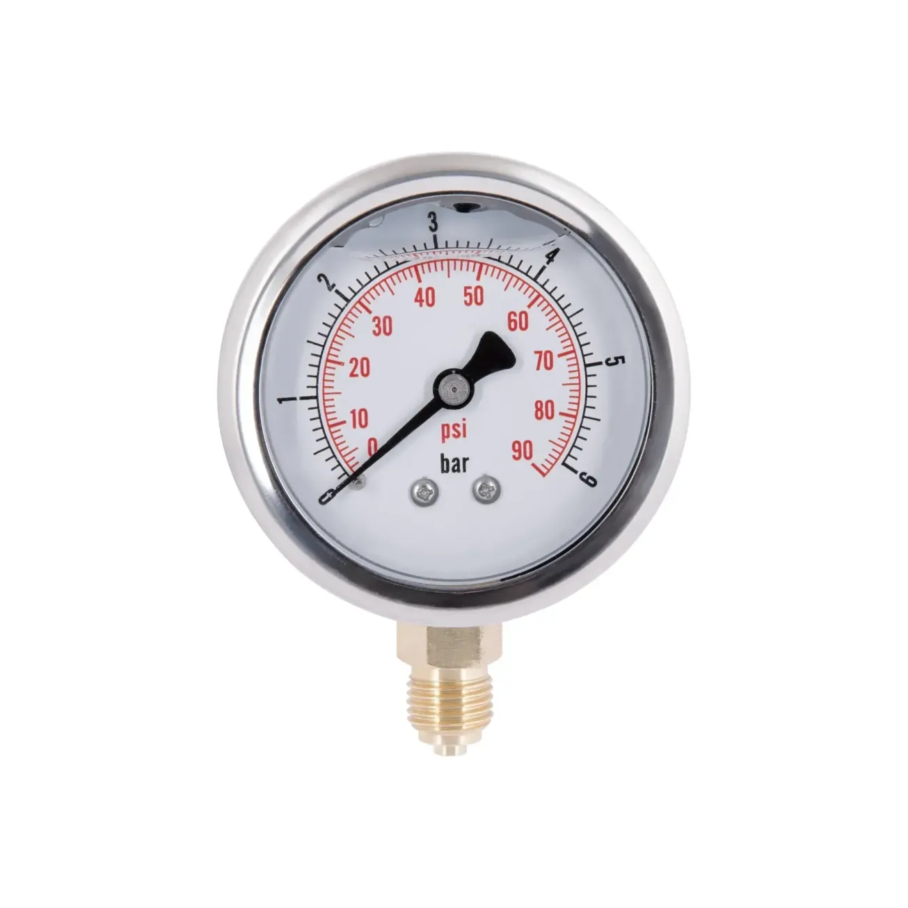 Манометр с глицерином Thermo Alliancе Forte 6 бар, 1/4 "С, нижнее подключение TAF170G6B
