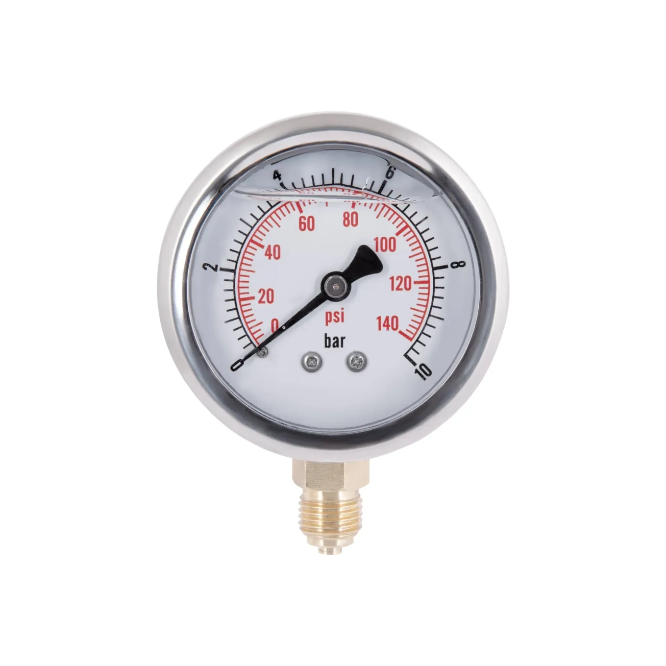 Манометр із гліцерином Thermo Alliancе Forte 10 бар, 1/4"З, нижнє підключення TAF170G10B