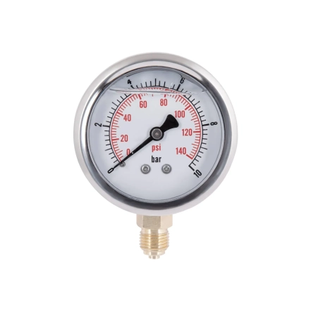 Манометр із гліцерином Thermo Alliancе Forte 10 бар, 1/4"З, нижнє підключення TAF170G10B