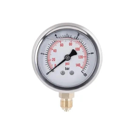 Манометр с глицерином Thermo Alliancе Forte 10 бар, 1/4 "С, нижнее подключение TAF170G10B