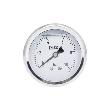 Манометр гліцериновий Thermo Alliancе Forte d63мм, 1/4"З із заднім підключенням (латун.) 0-10бар TAF171G10B