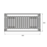Радіатор сталевий Thermo Alliance 11 тип 500х900 Фото - 1