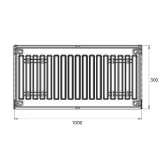 Радіатор сталевий Thermo Alliance 22 тип 300х1000 Фото - 1