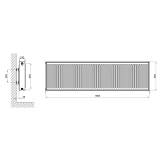 Радіатор сталевий Thermo Alliance 22 тип 500х1800 Фото - 1