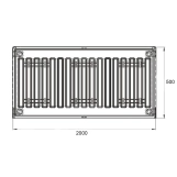 Радиатор стальной Thermo Alliance 22 тип 500х2000 Фото - 1
