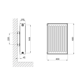 Радиатор стальной Thermo Alliance 22 тип 600х400 Фото - 1
