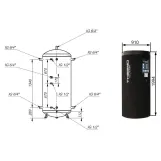 Теплоаккумулятор Thermo Alliance TA-ТАМ-00 1000 с изоляцией 60 мм Фото - 1