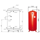 Теплоакумулятор Thermo Alliance TA-ТАМ-00 1500 (без ізоляції) Фото - 1
