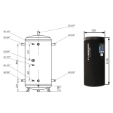 Теплоакумулятор Thermo Alliance TA-ТАМ-00 350 з ізоляцією 60 мм Фото - 1