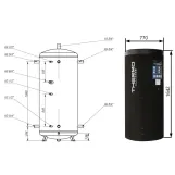 Теплоаккумулятор Thermo Alliance TA-ТАМ-00 500 с изоляцией 60 мм Фото - 1