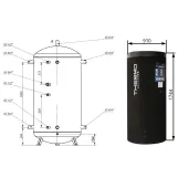 Теплоаккумулятор Thermo Alliance TA-ТАМ-00 750 с изоляцией 60 мм Фото - 1