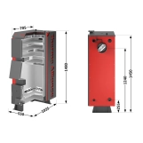 Котел твердопаливний сталевий Thermo Alliance Vulcan V 4.0 SF 27 Фото - 1