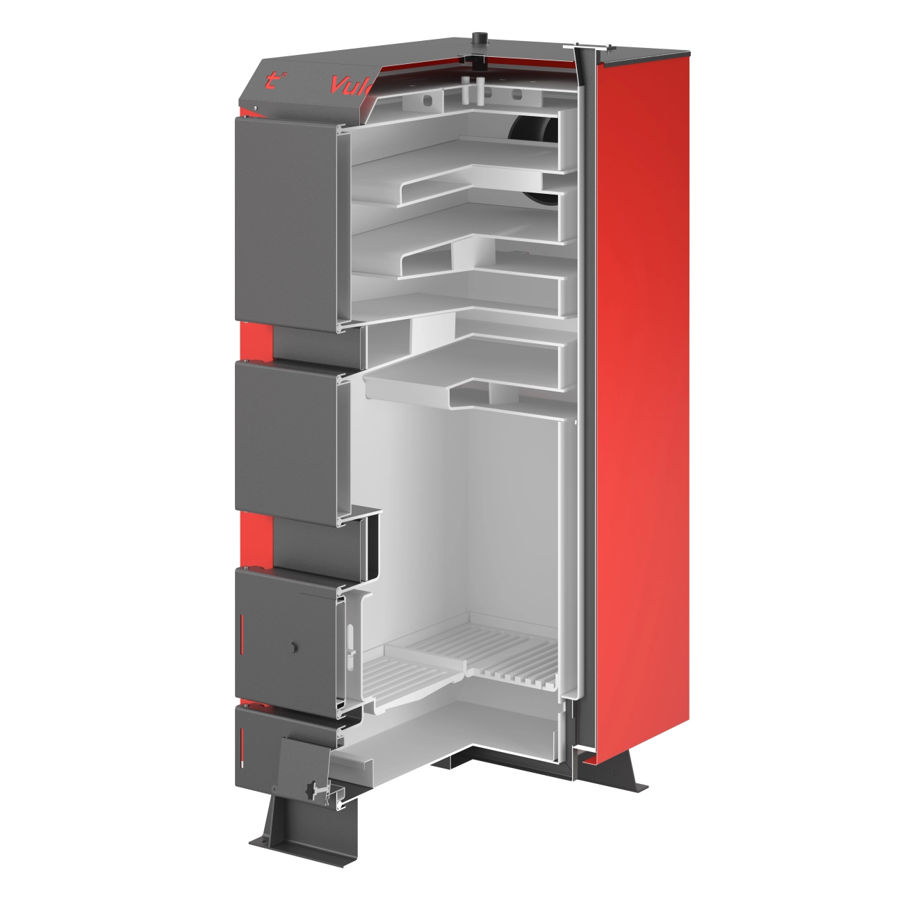 Котел твердотопливный стальной Thermo Alliance Vulcan V 4.0 SF 40 Фото - 4