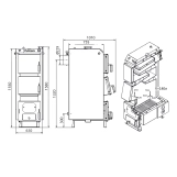 Котел твердотопливный стальной Thermo Alliance Vulcan V 4.0 SF 40 Фото - 7