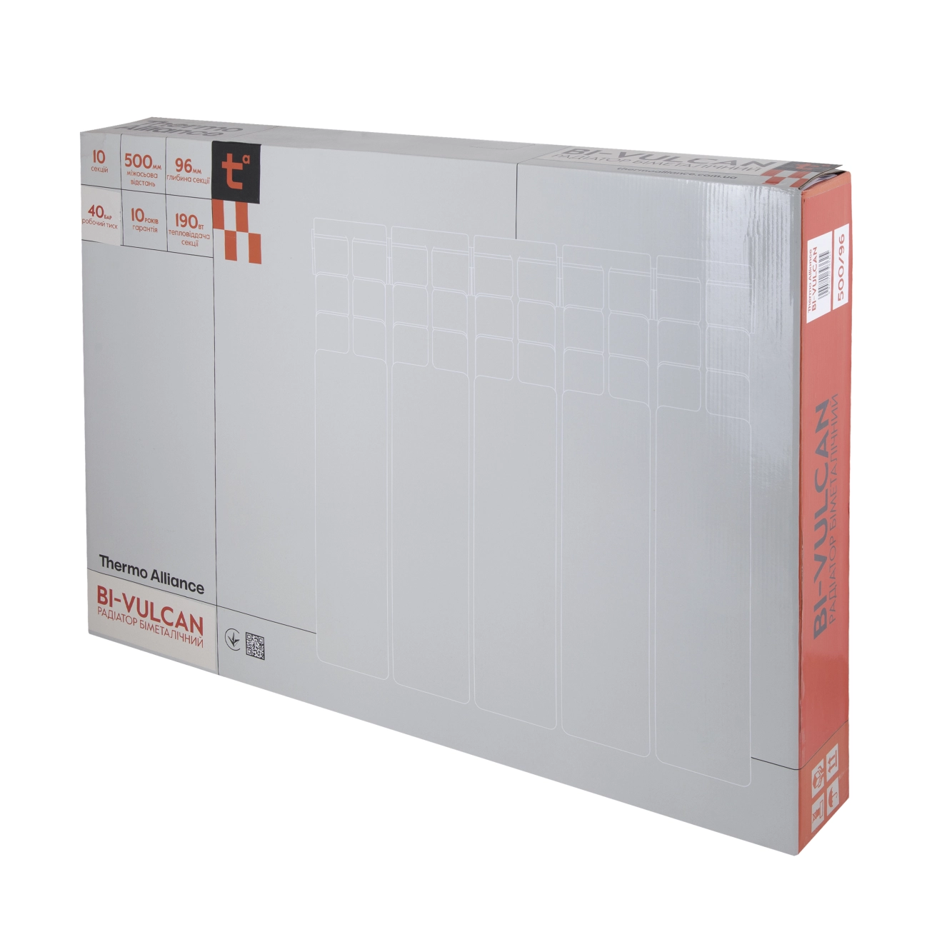 Радіатор біметалічний Thermo Alliance Bi-Vulcan 500/96 1,76 кг Фото - 8