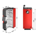 Котел твердопаливний сталевий Thermo Alliance Vulcan Plus V 4.0 VPSFW 50 Фото - 1