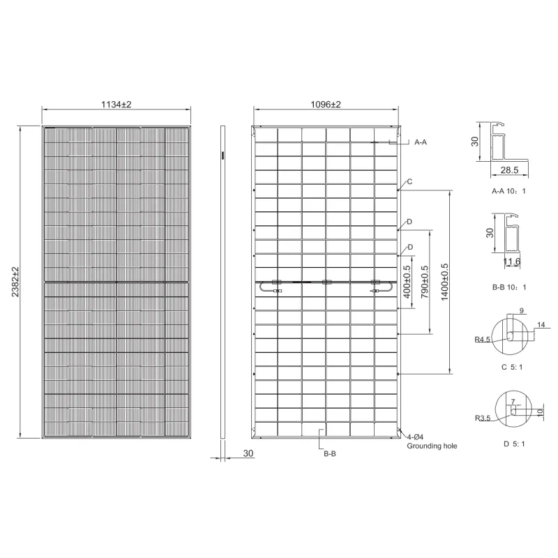 Сонячна панель Tongwei TWMNH-66HD630W Bifacial N-type 41V 15А 630Вт Фото - 1