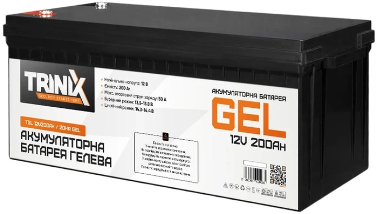 Акумуляторна батарея Trinix GEL 12V 200Ah (44-00015)