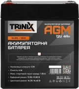 Акумуляторна батарея Trinix AGM 12V 4Ah (44-00040) Фото - 1