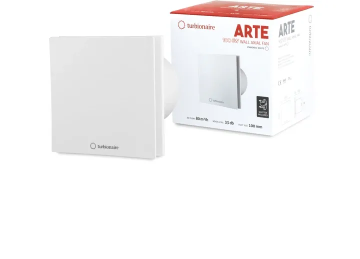 Вытяжной вентилятор Turbionaire ARTE 100 SW standard, белый Фото - 5