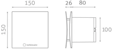 Вытяжной вентилятор Turbionaire ARTE 100 SW standard, белый Фото - 7