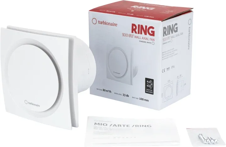 Вытяжной вентилятор Turbionaire RING 100 SW Фото - 5