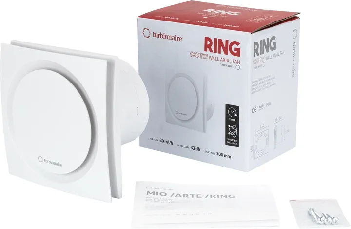 Вытяжной вентилятор Turbionaire RING 100 TW Фото - 8