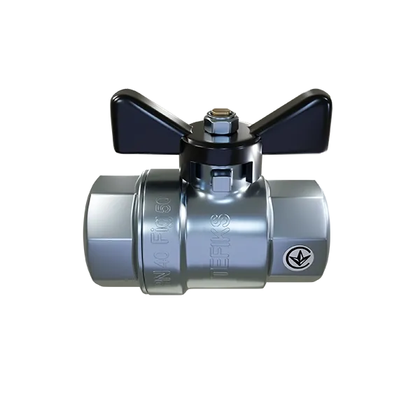 Кран шаровой резьбовой латунный UKSPAR, бабочка Fig.50 / PN40 / DN25