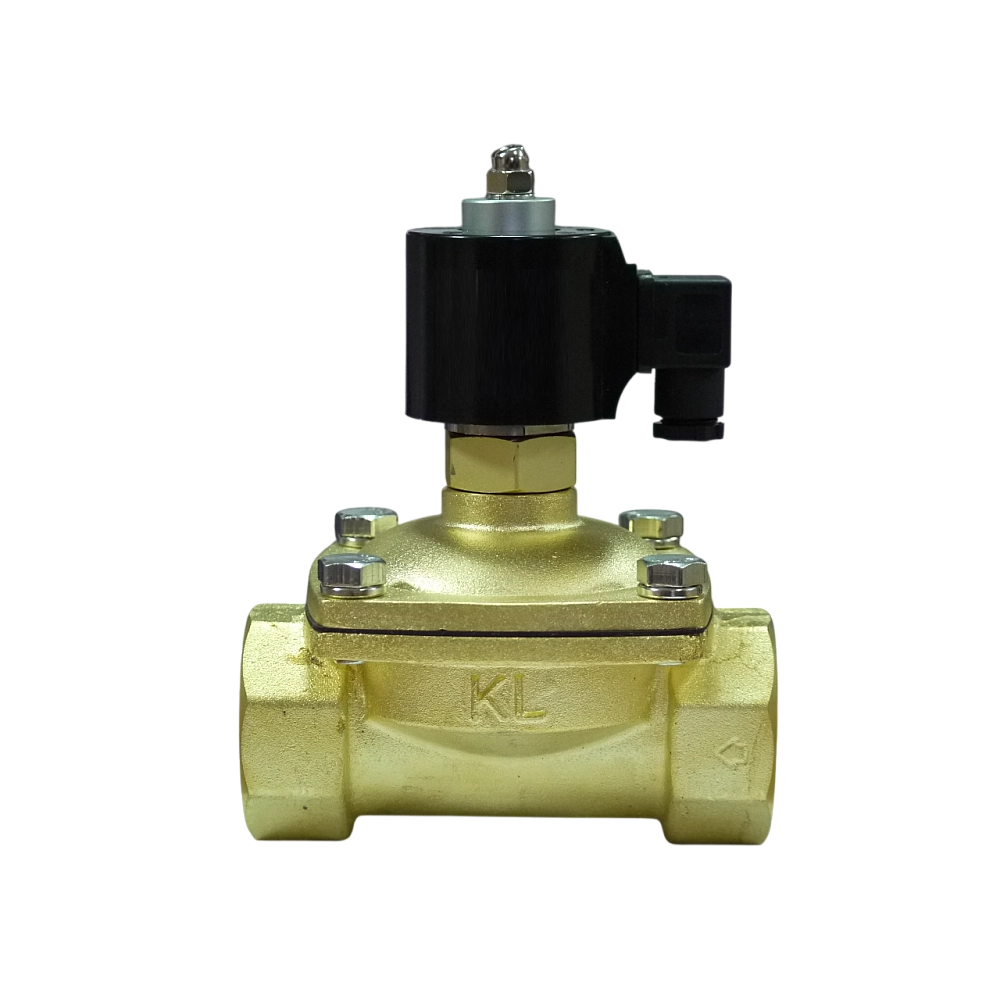 Електромагнітний клапан різьбовий UKSPAR, латунь, НЗ G331 / VITON / DN25