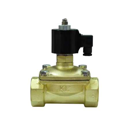 Електромагнітний клапан різьбовий UKSPAR, латунь, НВ G330 / VITON / DN32