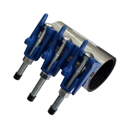 Хомут нержавіючий ремонтний для труб UKSPAR, ZR-1 / PN16 / DN145-155, L300