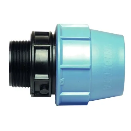 Перехідник UNIDELTA Ø50 х 1" З  PN16  PP-B  (УФ захист) (1003051004001)