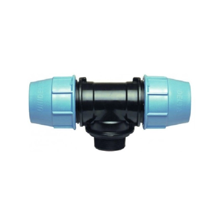 Тройник с наружной резьбой Ду 63х2 1/2" UNIDELTA (1010064008001)
