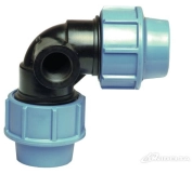 Колено с боковой резьбой UNIDELTA Ø32 х 1/2" В PN16 PP-B (УФ защита)