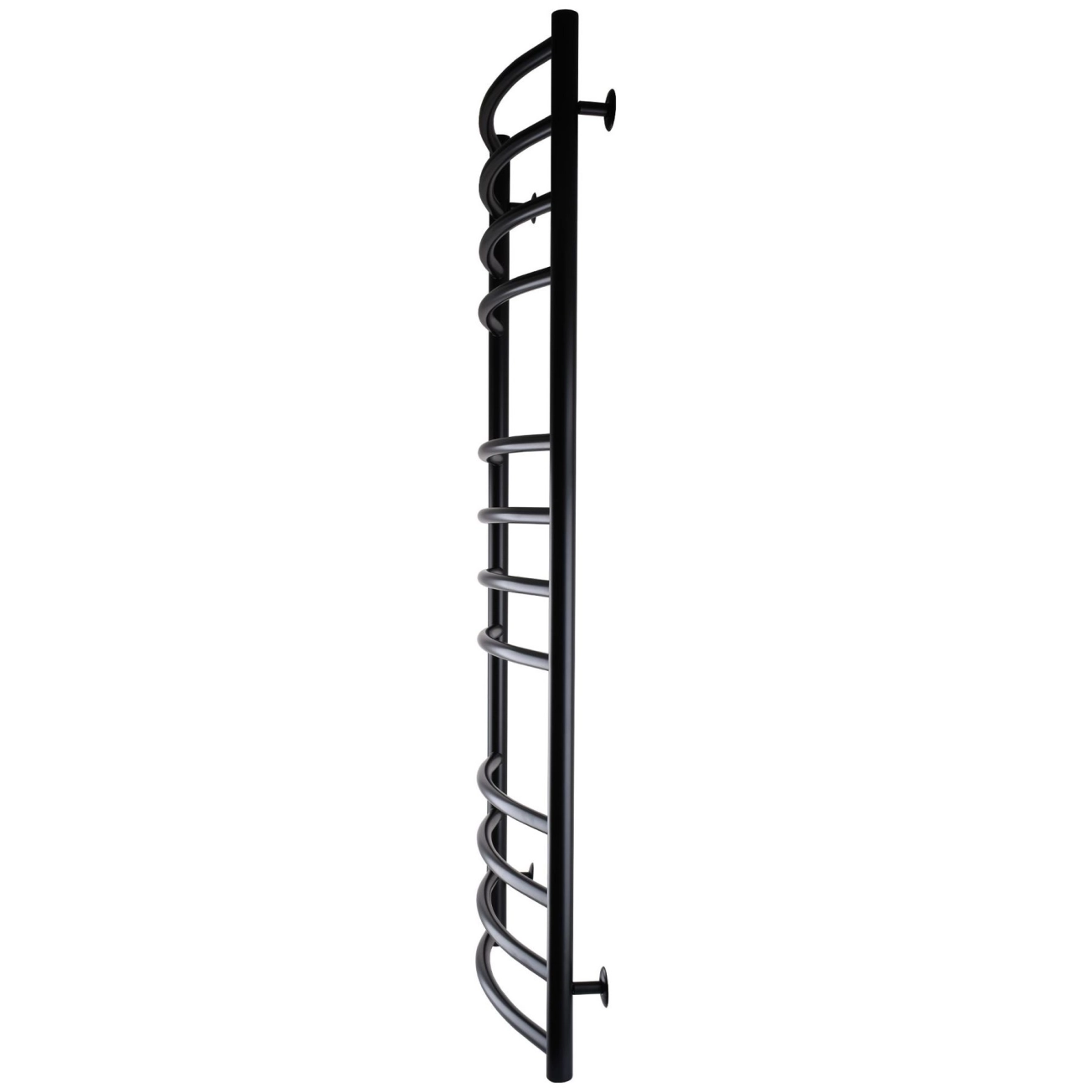 Полотенцесушитель UNIO LDE W 1200-500-12 BLK Лесенка Дуга Элит вода черная Фото - 2