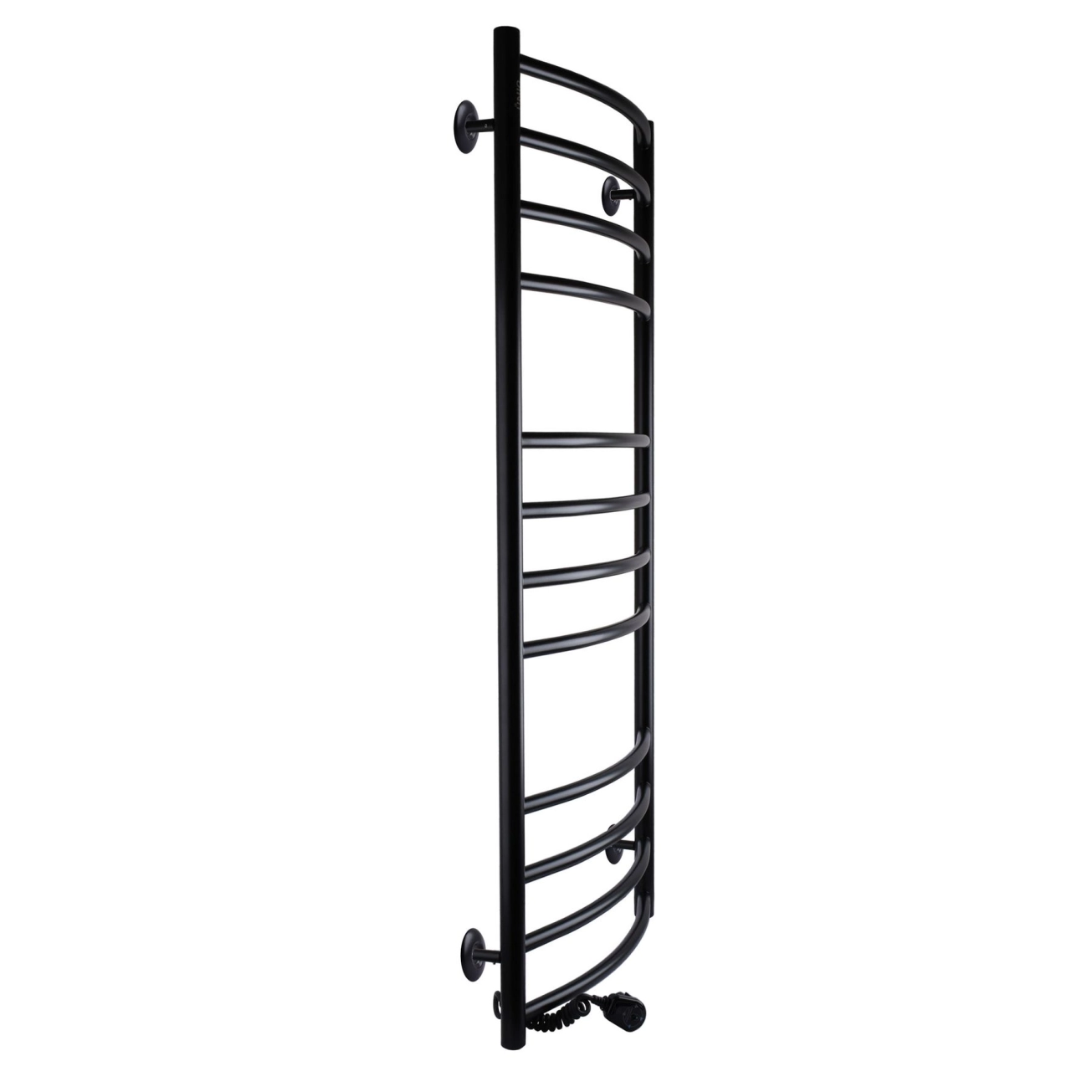 Рушникосушарка UNIO LDE EL 1200-500-12 BLK Драбинка Дуга Еліт електро чорна Фото - 2