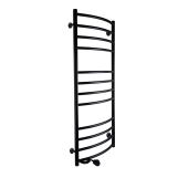 Рушникосушарка UNIO LDE EL 1200-500-12 BLK Драбинка Дуга Еліт електро чорна Фото - 1