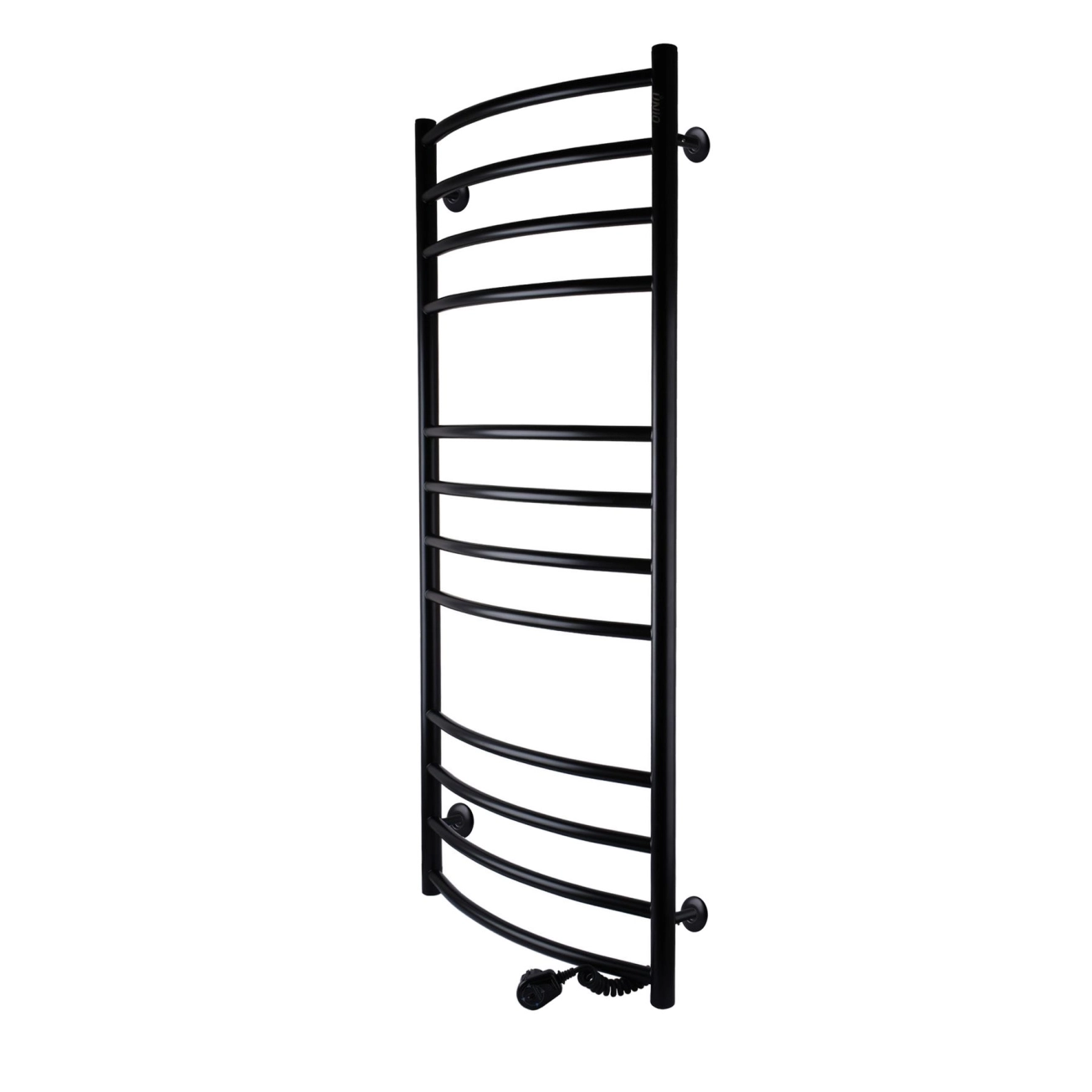 Полотенцесушитель UNIO LDE ER 1200-500-12 BLK Лесенка Дуга Элит электро черная Фото - 1