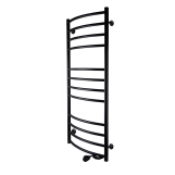 Полотенцесушитель UNIO LDE ER 1200-500-12 BLK Лесенка Дуга Элит электро черная Фото - 1