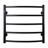 Рушникосушарка UNIO LD W 500-500-5 BLK Драбинка Дуга  чорна