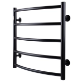 Рушникосушарка UNIO LD W 500-500-5 BLK Драбинка Дуга  чорна Фото - 1