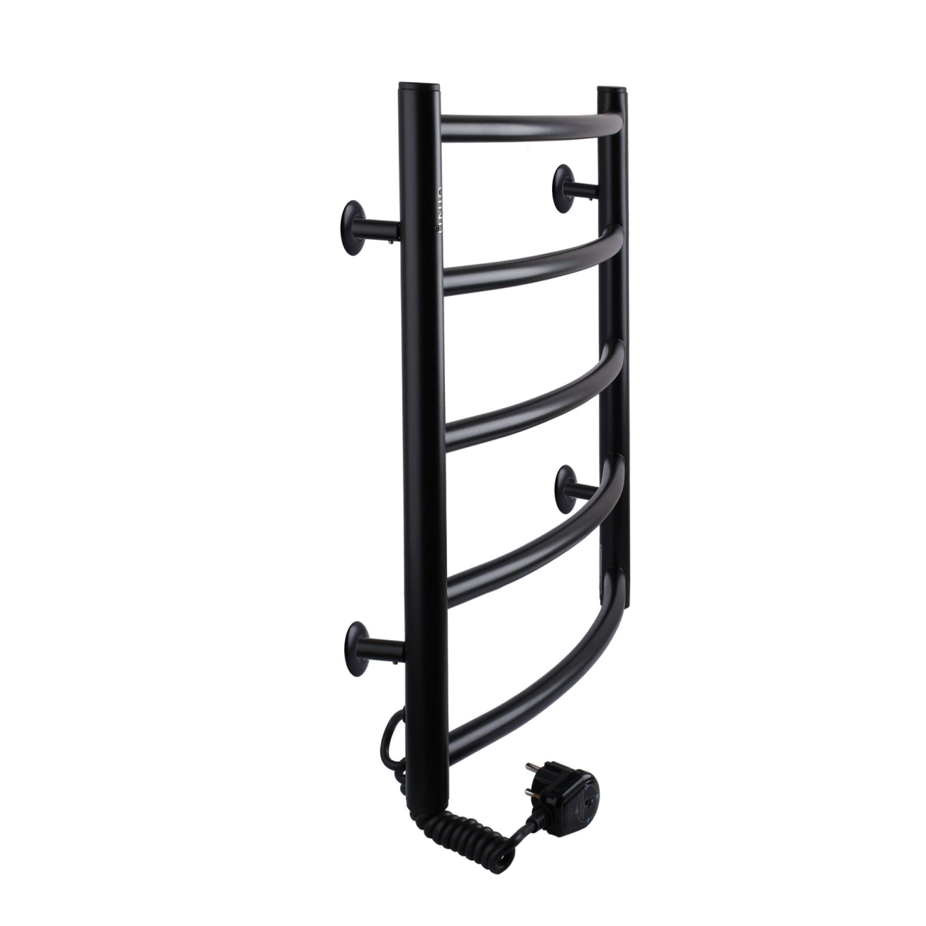 Рушникосушарка UNIO LD EL 500-500-5 BLK Драбинка Дуга чорна Фото - 2