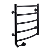 Рушникосушарка UNIO LD EL 500-500-5 BLK Драбинка Дуга чорна Фото - 1
