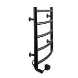 Рушникосушарка UNIO LD EL 500-500-5 BLK Драбинка Дуга чорна Фото - 2