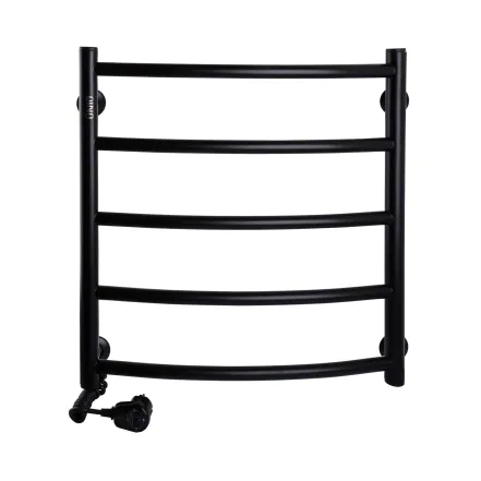 Рушникосушарка UNIO LD EL 500-500-5 BLK Драбинка Дуга чорна