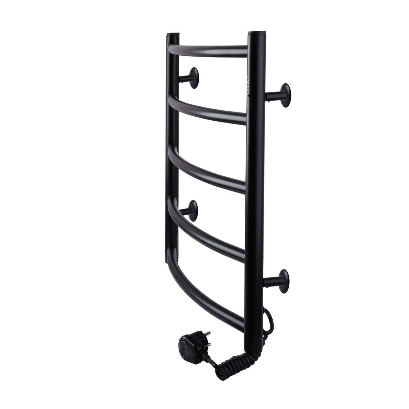 Полотенцесушитель UNIO LD ER 500-500-5 BLK Лесенка Дуга электро черная Фото - 2